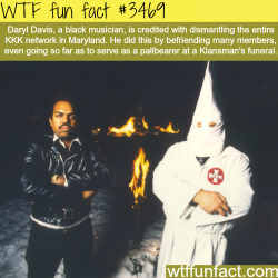 wtf-fun-factss:  Daryl Davis, the man who dismantled the KKK in Maryland -  WTF fun facts