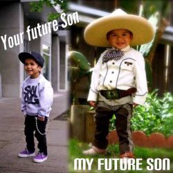 el-potrillo-western-wear:  Your Future Son… Bu when I have kids that’s going to be My Future Son…. All Charro-Up!!!
