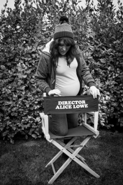 auteurstearoom: “Some people redecorate their whole house, and my version was: ‘Yes! I’m gonna make a film!’… It wasn’t part of the plan to direct while pregnant“ Alice Lowe (pictured on the set of Prevenge) 