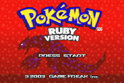 Pokémon Ruby Version and Sapphire Version.