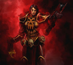 warhammer-fan-art:  Sister of Slaughter by sirhanselot
