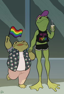 rowanwoodcock:Happy Pride Month y’all know Frog is That Bitch and Toad 100% supports him.