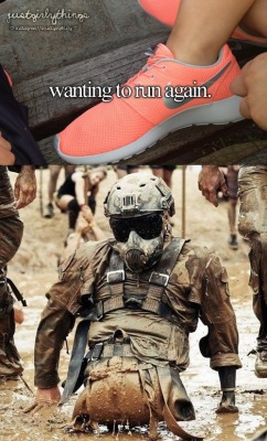 Justwarthings:  Cpl Todd Love Competing In A Spartan Run.  He Has Lost Both Legs
