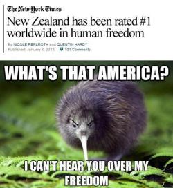 dlubes:  judau:  masterofbirds:  snakegrin:  feelinundertheweather:  indianbiatch:  slytherinstarkidwarbler:  slytherinstarkidwarbler:  This is legit. x  And x  New Zealand finally gets the spotlight  Apparently USA is only #7      even canada’s higher
