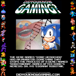 didyouknowgaming:  Sonic the Hedgehog. http://www.tssznews.com/2009/02/21/sonic-hedgehog-vs-robotnikinin/