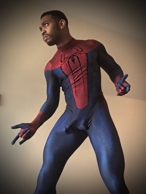 Porn Pics meinlycra:  Hot    Dam spider Man U are too