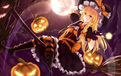 bakanoe touhou kirisame marisa halloween heels pantyhose witch | #335369 | yande.re