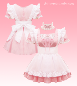 chii-sweets:  Custom Pink Maid Dress (37.90$)
