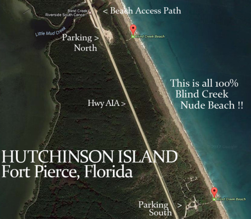 camping-sex:  oceans-of-beauty: wiccanpottererotica:  blindcreek-beach-florida:  Blind Creek Nude Beach actually has two ways to park and access the beach.UBER   GPS Address: 5460 S Ocean Dr, Fort Pierce, FL 34949The “South” parking area and access