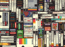  Cassettes, VHS &amp; Atari permanent marker on paper 22 1/2 x 30 inches hbt13-p0012013 