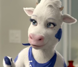 pearlouettes:  powtothenuts:  new femslash otp: the laughing cow cheese mascot x the lactaid cow mascot     udderly ridiculous……………………… 