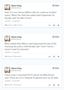 tashabilities:  chewiesmiles:  via Mike Brown: Facts and dog whistles by Jonathan Korman (@miniver)  G-d bless Shaun King. 