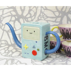 smileyface853:  Beemo Tea Set Adventure Time Inspired Teapot with 4 Tea Cups ❤ liked on Polyvore 