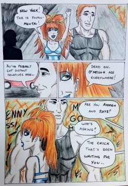 Kate Five vs Symbiote comic Page 160  Aideen and Rhys in New York!