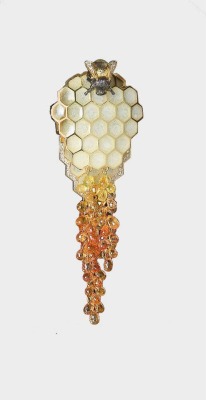 hicockalorum: Bee, honeycomb and honey jewel by Ilgiz Fazulzianov.