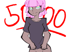 thepinkpirate:  So I hit 5k followers! Wheeee!!! Thanks a lot guys, super awesome that this many people are interested in my art things. I dont know what to say really, i never expected to reach this many followers… so what do I do now?   REblogging
