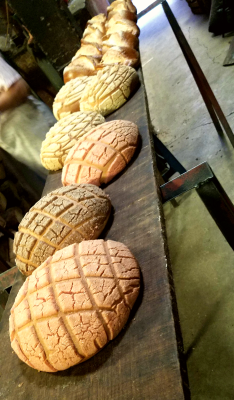 juanitaxg:  Freshly baked conchas 