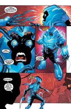 daily-superheroes:  Multiple Forms of the Blue Beetle Armor (Xpost from /r/bluebeetle)http://daily-superheroes.tumblr.com/