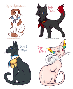 anathemarmotqueen:  Kill la Kitties  bc why the heck not right Ragyo seemed to oddly fit with a sphinx cat,she probably wears the fur of her enemies in her clothes  actually I think Ragyou doesnt fit DX&gt;