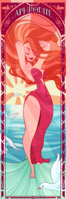 Just finished the Second Bookmark design!! The Lovely Aphrodite :D!! I am really enjoying doing these! I have a couple more Greek bookmarks coming! But if you want a myth in particular Let me know :)