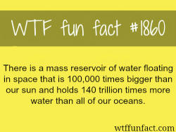 wtf-fun-factss:  Water in space - WTF fun facts