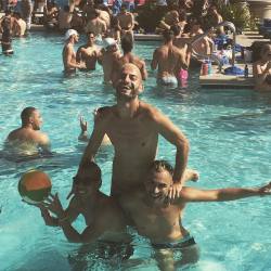 loveraed:  My birthday in vegas next month I can’t wait ☀️🎉🎊🎈 #party #pool #Luxor #luxorhotel #funinthesun #happy #happiness #gayfriends #friendsforever #summer #birthday #temptationSundays  (at Luxor Hotel and Casino)  Party animals.