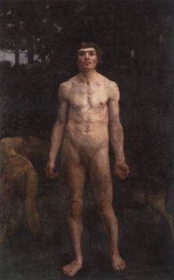 lyghtmylife:  FERENCZY, Károly Hungarian painter (b. 1862, Wien, d. 1917, Budapest) Adam1894-95Oil on canvas, 259 x 164 cmMagyar Nemzeti Galéria, Budapest 