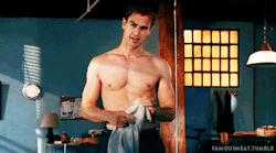 famousmeat:  Divergent’s Theo James shirtless in Golden Boy  