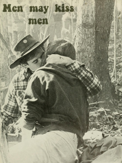 profoundgaiety:  “Men may kiss men.” From Elon’s 1977 yearbook.