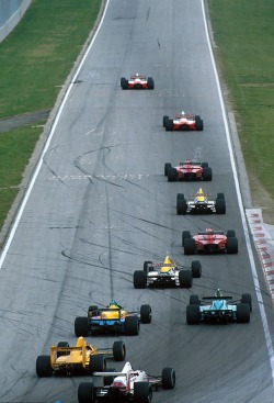 Itsawheelthing:  The Racing Line …Start Of The 1989 San Marino Grand Prix At Imola