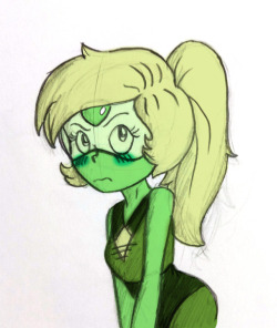 A sketch I coloured of Peridot with a ponytail. 