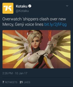 hesjayrich: spawnfreak73-blog:  cerebral-super-villain:  spawnfreak73-blog:  wakeuplena: My friend won’t fucking believe me when I tell him overwatch fans are insane What does he mean “again?” none of the Overwatch gamers gave a shit about gay Tracer