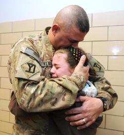 ms-woodsworld:  gunrunnerhell:  “While we try to teach our children all about life, our children teach us what life is all about.”- Angela Schwindt  Happy Father’s Day to the men in our armed forces.