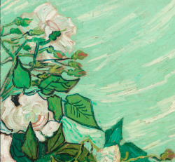 detailsofpaintings:Vincent Van Gogh, Roses (details)1890
