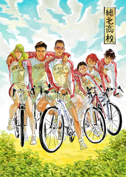 lalage:  fanart of sohoku and hakogaku teams, from yowamushi pedal by watanabe wataru I LOVE YOWAMUSHI PEDAL!!! 