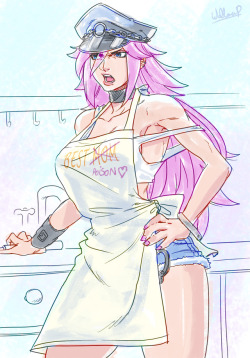 h-wallacepires:Poison in apron because of reasons yummy poison~ ;9