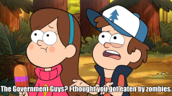 Real Talk?Powers and Trigger were surprisingly civil to the kid that summoned and almost got them eaten by a horde of bloodthirsty zombies.Dipper on the other hand, seemed almost annoyed that they had the audacity to survive. The gall!So yeah, maybe payba