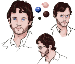 void-bee:  drew some ref images of my boi will graham &lt;3 (guess whos rewatching hannibal) 