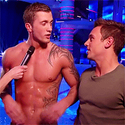 southerncrotch:  Daley! Dude! You gotta start rubbing one out before you talk to this guy. It’s just getting embarrassing. (I’m kidding! I actually think the look of blatant, raw lust on his face is sort of sweet.)