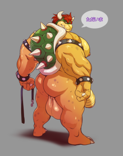 ghosts-go-boo: I’m not even sorry. A very lewd Bowser. I’m not officially furry scum. 