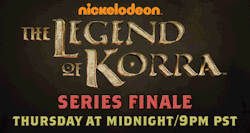 korranation:  Korra Nation, let’s all come together for the series finale! We’re going to be live-blogging the Legend Of Korra series finale on Thursday night starting at midnight EST / 9pm PST. Everyone make sure to click the play button at the