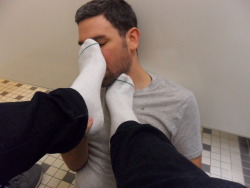 soxnjox:  yngrawcumdump:  Met up with the HOTTEST sock sir today.  More pics to come.  I’m proud to be his now :)  well working today had it’s pay off… got myself the hottest sock boy and im filling up his dance card… among other things.