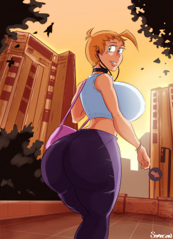 club-ace:  Emma - Walk in the park by great artist and nice guy Samasan(http://www.hentai-foundry.com/user/Samasan/profile) Please check the author Gallery for the “better” version Emma Belongs to Shiin (http://shiinsart.net/shiin/)   lovely