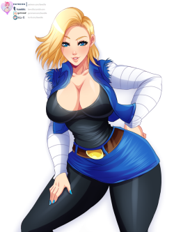 An Android came to destroy us all! Or&hellip;maybe not, finished patreon reward of Android 18 from Dragon Ball Z  for Duski :3!All the versions can be found in Patreon &amp; GumroadVersions Include:-Traditional-Bikini-Lingerie-Latex-Semi-nude-Nude-Special