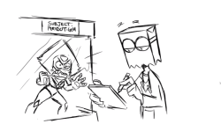 nightfurmoon:  HIGHLIGHTS OF THE VILLAINOUS LIVESTREAM-The drawing with Flug and Peridot is what happened minutes ago before the ending of the SU orientation video, the one with Flug’s live action and grinding Peridot to dust x’D-No matter how well