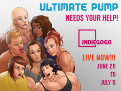 moxydoxy: REBLOG EVERYWHERE!  ULTIMATE PUMP INDIEGOGO LIVE!  Ultimate Pump is a dating sim/RPG all about female muscle, and the Indiegogo just went live!https://igg.me/at/ultimatepump/x/14009443https://igg.me/at/ultimatepump/x/14009443https://igg.me/at/ul