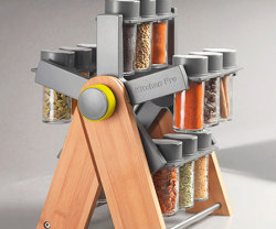 awesomeshityoucanbuy:  Ferris Wheel Spice Rack Prevent your kitchen from descending into total anarchy with the Ferris wheel spice rack. The charming design keeps all your spices organized and quickly at hand with an innovative Ferris wheel design that