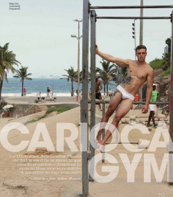 chriscruzism:     Brazilian models Diogo Henrique and Nicolai Fritzen at Elian Gallardo Model agency looking handsome in a beach session entitled “Carioca Gym”, styled and shot by Stefano Roncato for MFL Magazine. For the shoot models are