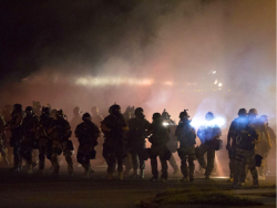 ashleighthelion:  fogo-av:  mentalalchemy:  nezua:  fnhfal:  Ferguson -2014  I blinked one day and when I opened my eyes, it was normal to have an American army battling Americans on American streets. No one even calls it a war. But it is.  Don’t forget