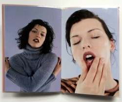 ejakulation:Milla Jovovich photographed by Juergen Teller for the Anna Molinari Catalogue, Fall 1997